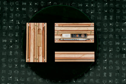 Handmade wooden pencil box