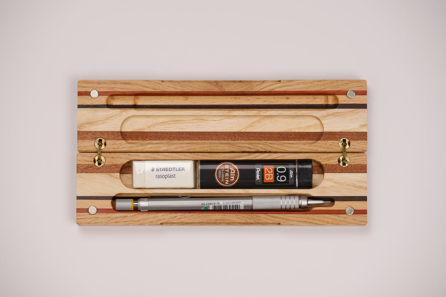 Handmade wooden pencil box