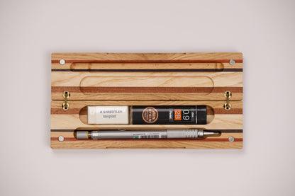 Handmade wooden pencil box