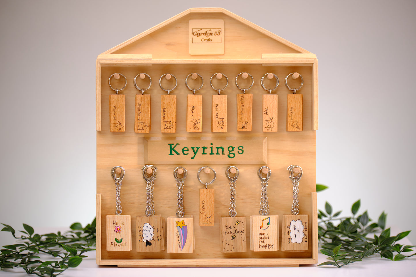 Hand painted keyrings
