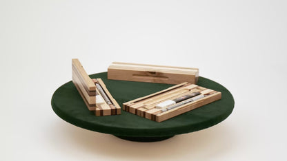 Handmade wooden pencil box